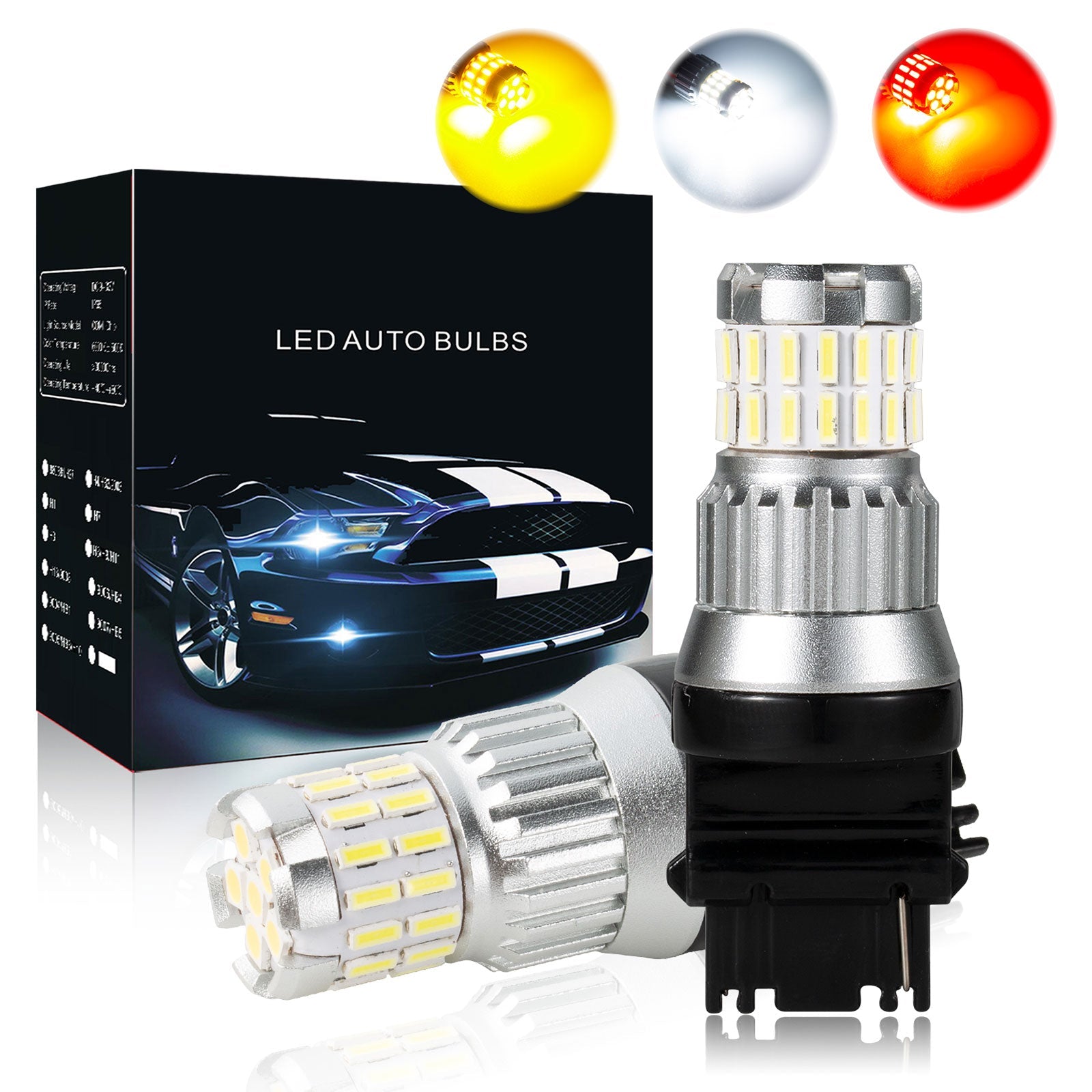 2x 1200LM Canbus LED Bulb LED Daytime Running Light Lamp White Generic