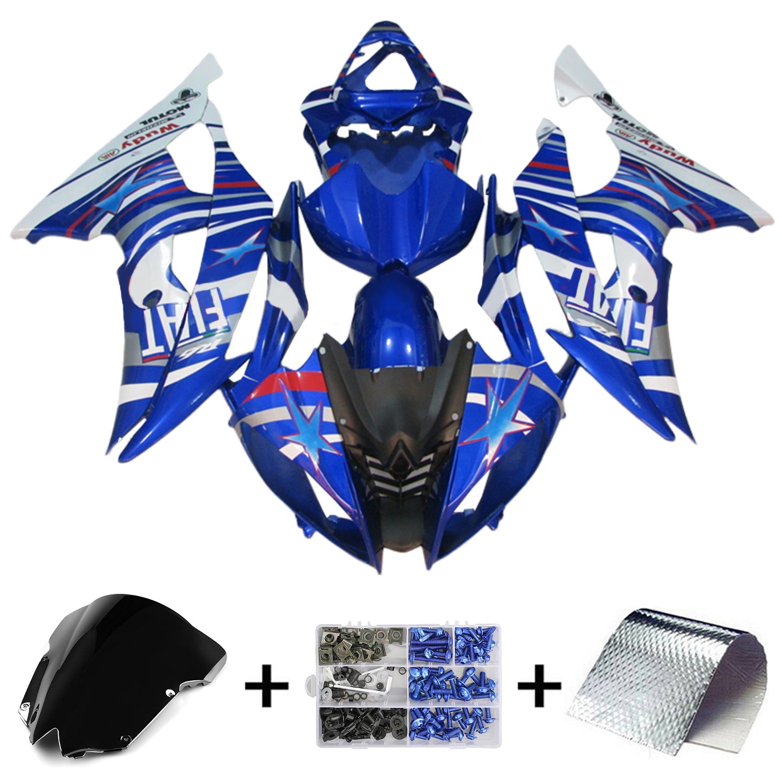 Yamaha YZF 600 R6 2008-2016 Fairing Kit Bodywork Plastic ABS