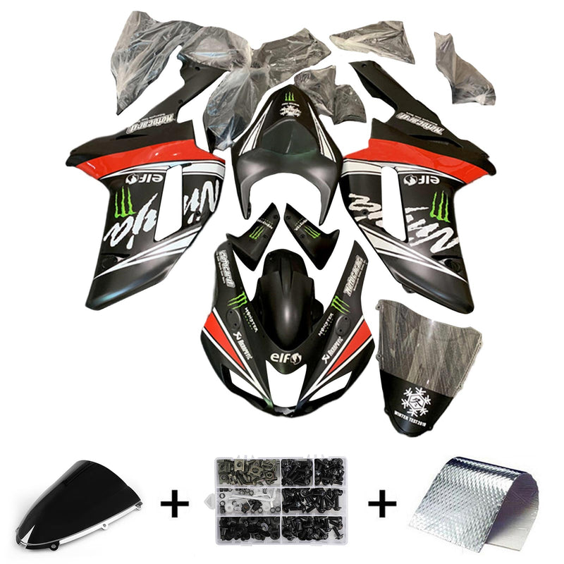 Kawasaki ZX6R 636 2007-2008 Fairing Kit Bodywork Plastic ABS