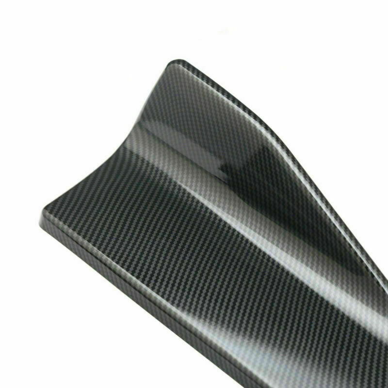 Alerón de falda de 48 cm Labio trasero/Extensión lateral Separadores de balancines Winglet Wings Carbon Generic