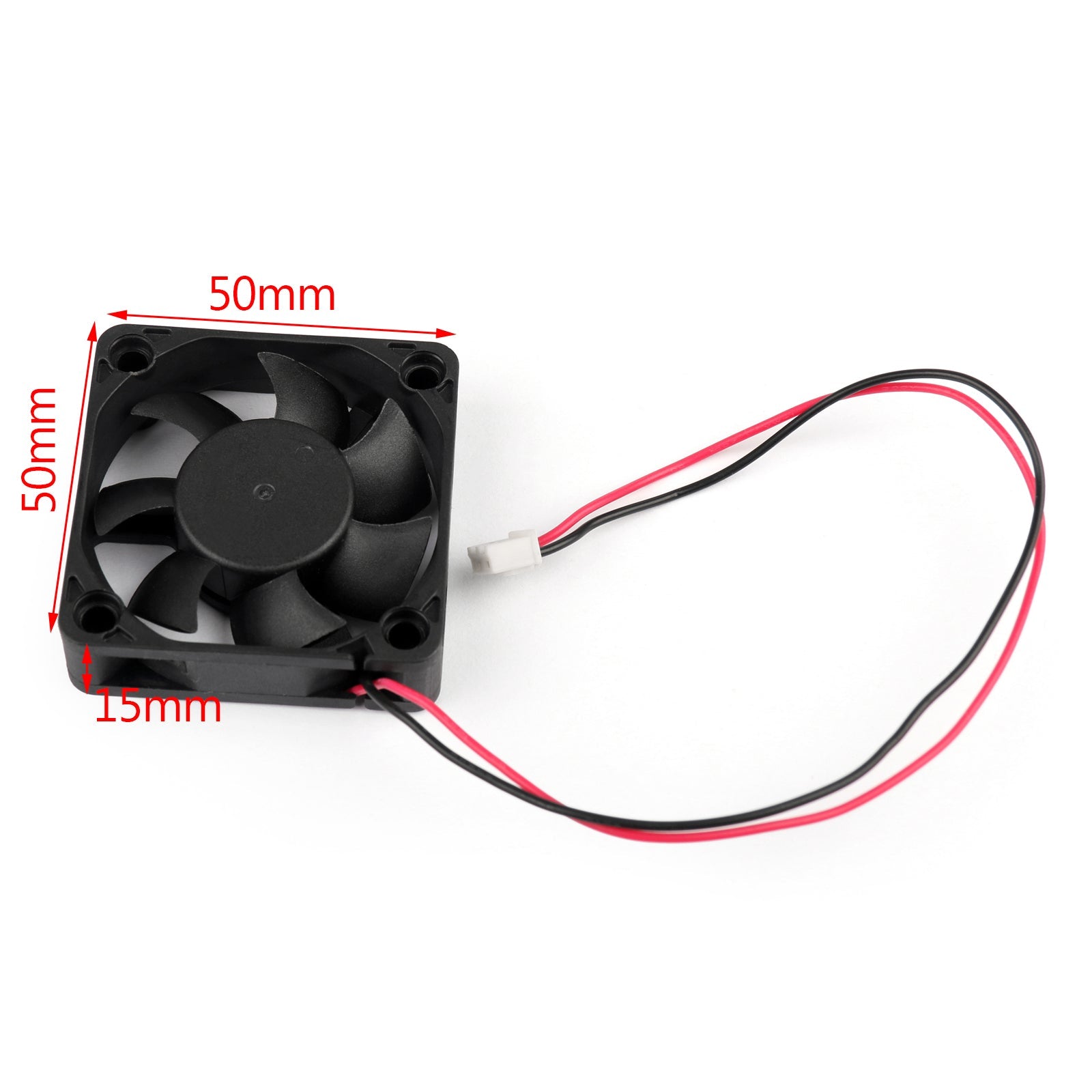 4Pcs DC Brushless Cooling PC Computer Fan 12V 5015B 50x50x15mm 0.14A 2 Pin Wire