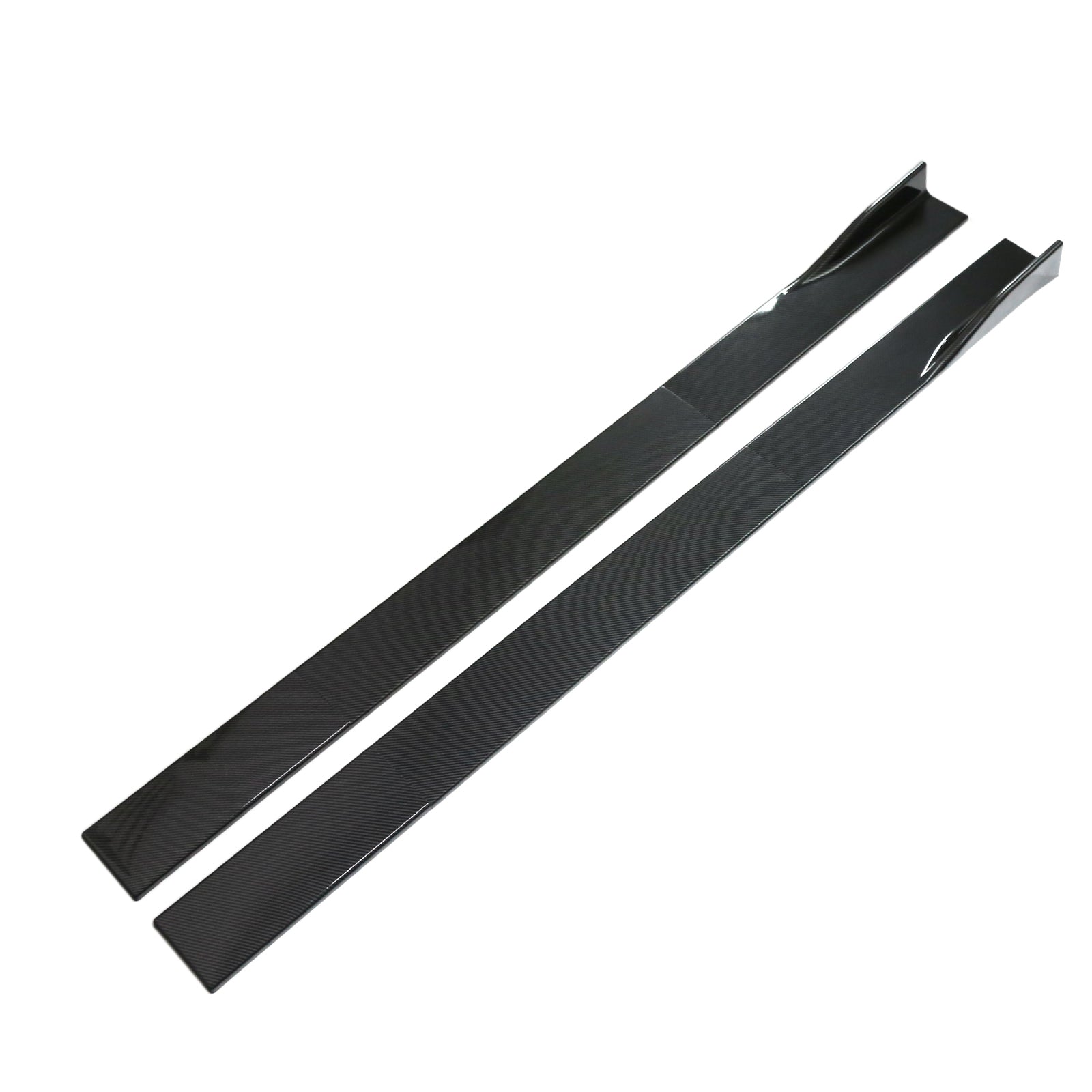 78.7" Universal Side Skirt Extensions Rocker Panel Splitters Lip Carbon Fiber Generic