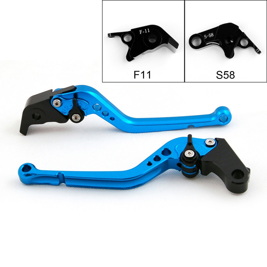 Long Brake Clutch Levers For Aprilia RSV4/RSV4 FACTORY 2009-2014 Black Generic