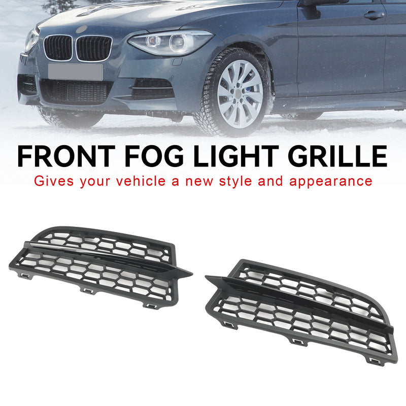 BMW F20 F21 2011-2015 M 2 قطعة المصد الأمامي الضباب غطاء خفيف الحافة شواء مصبغة