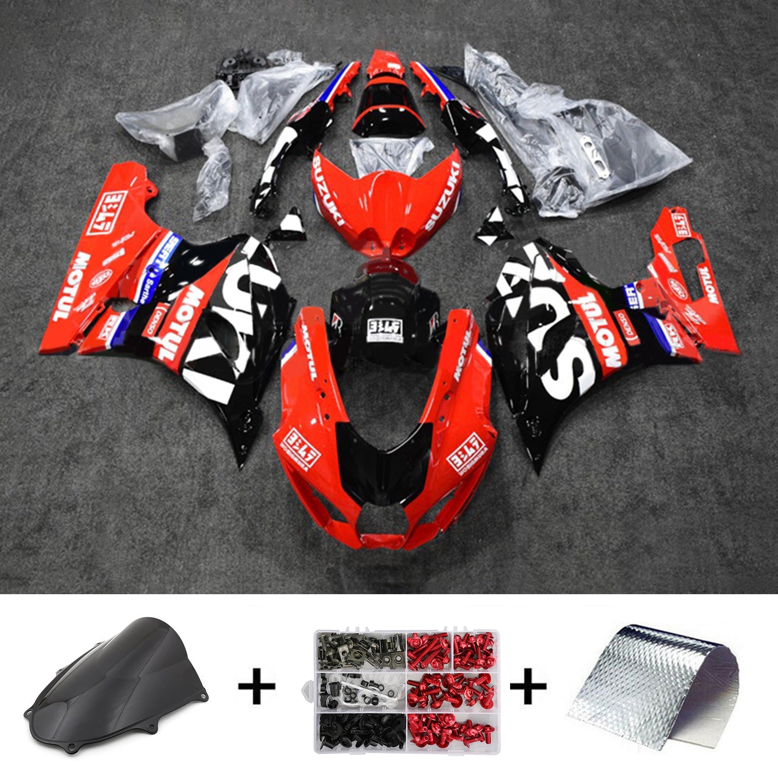 سوزوكي GSXR1000 2017-2023 K17 Fairing Kit هيكل السيارة بلاستيك ABS