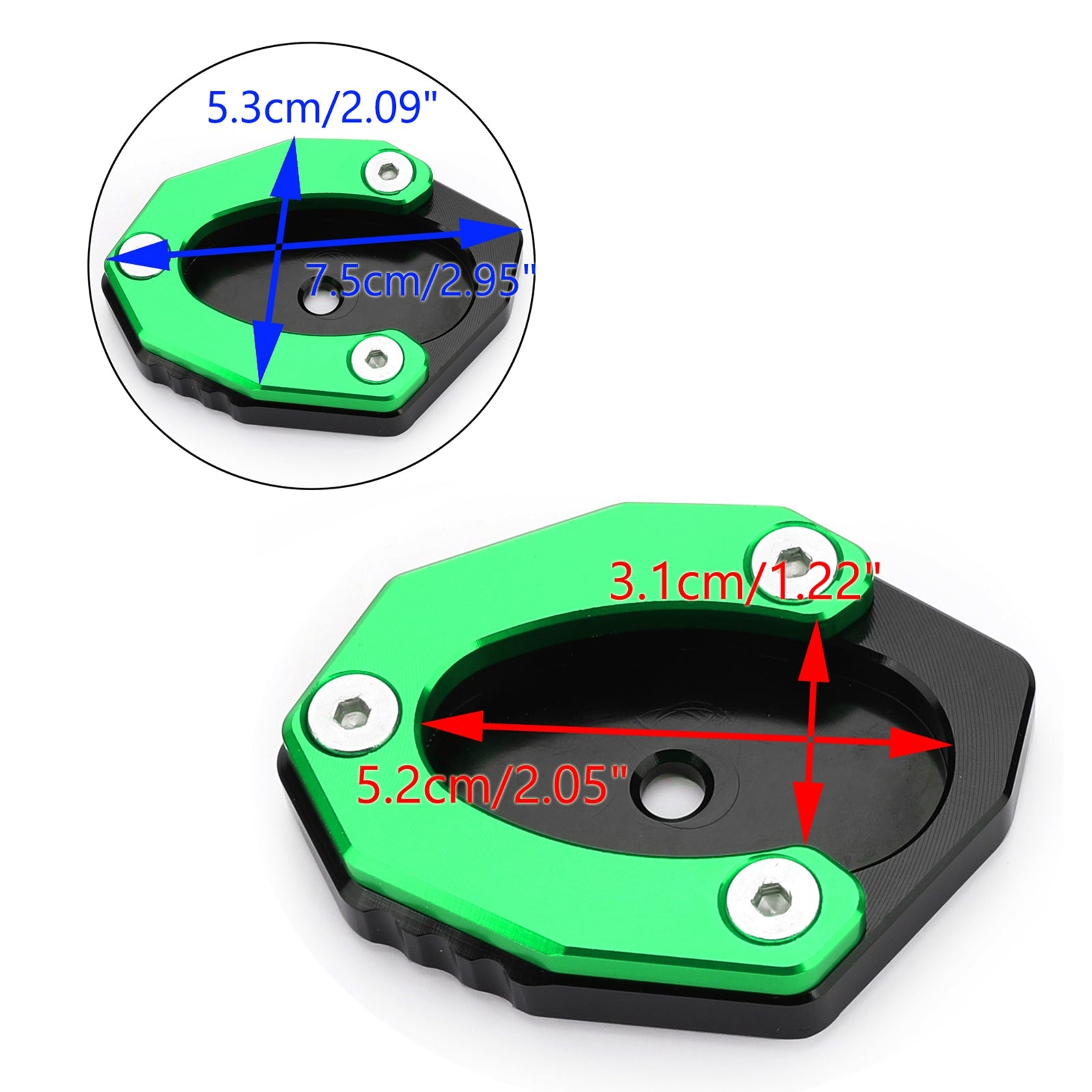 Kickstand Side Stand Plate Extension Pad For KAWASAKI Z650 Z1000SX 17-19 Generic