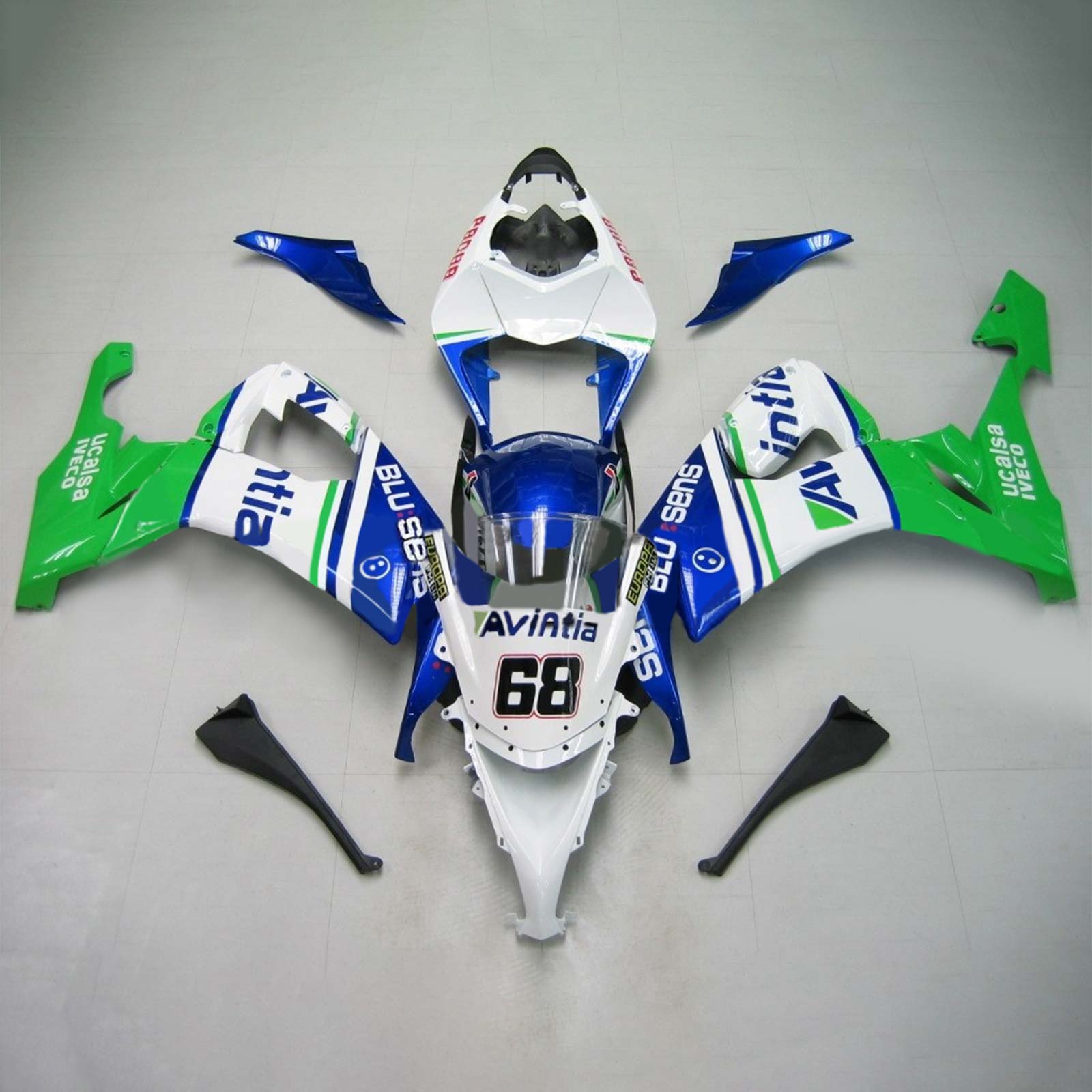 Kit Carenado Para Kawasaki ZX10R 2008-2010 Genérico