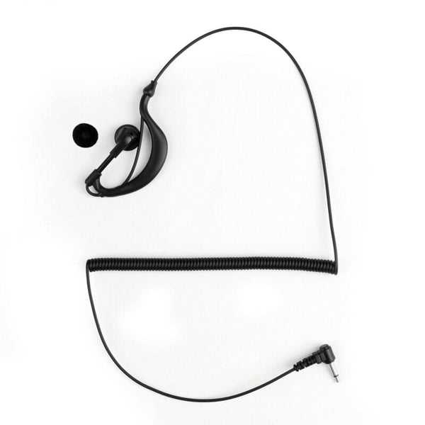 Escuche el auricular Micrófono de 3,5 mm en forma de G Solo auricular para altavoz de radio Motorola