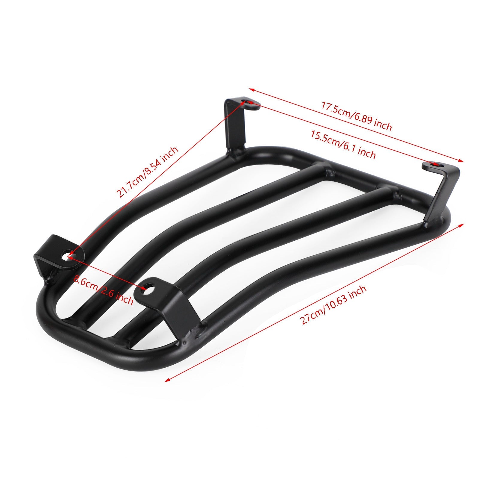 Floor Board Rack Carrier Matt Black For Vespa 125 200 250 300 GTS GTV GT GTL Generic