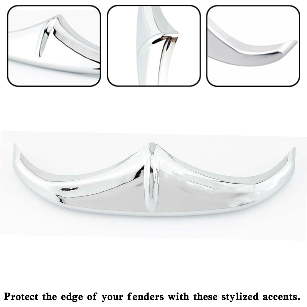 Touring FLHX FLTR Rear Front Fender Leading Edge Tip Trim Accent Chrome