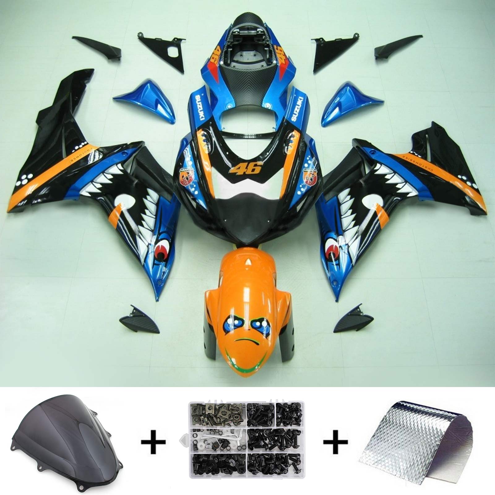 Suzuki GSXR 600/750 2011-2024 K11 Fairing Kit Bodywork Plastic ABS