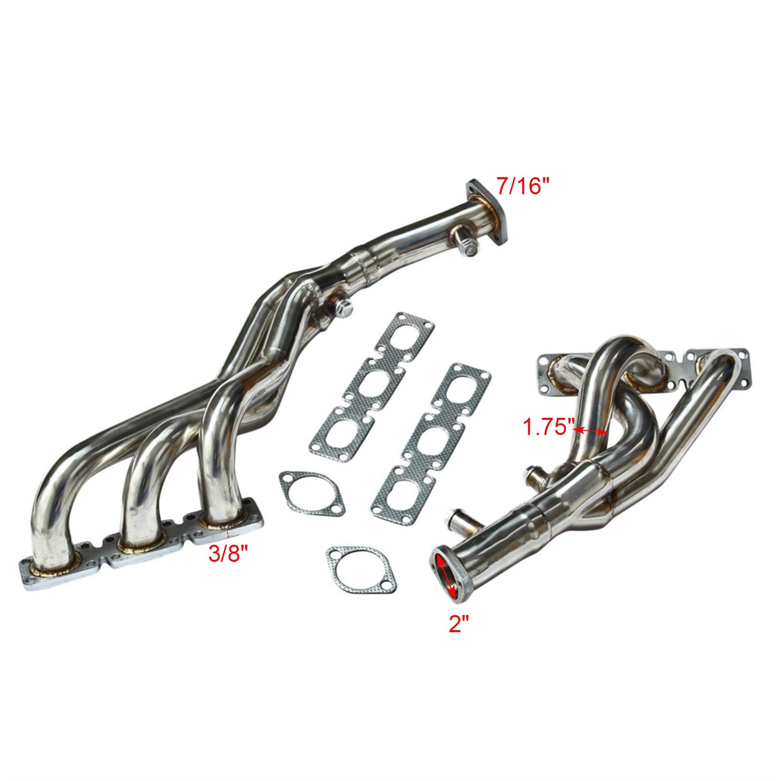 BMW E39 5 Series 2.5L/2.8L/3.0L Engines 1997-2000 Stainless Exhaust Header Manifold