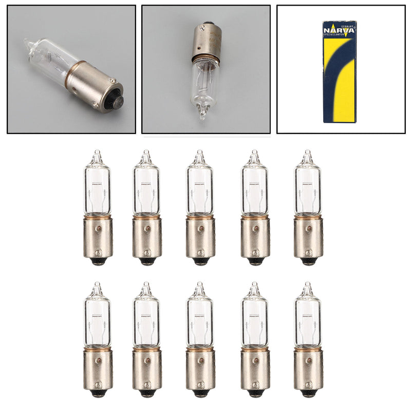 10x For NARVA 68191 Car Auxiliary Bulbs H21W 12V21W BAY9s Generic
