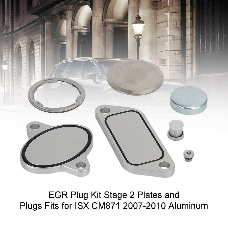 2007-2010 ISX CM871 EGR Plug Kit Stage 2 Plates and Plugs Aluminum
