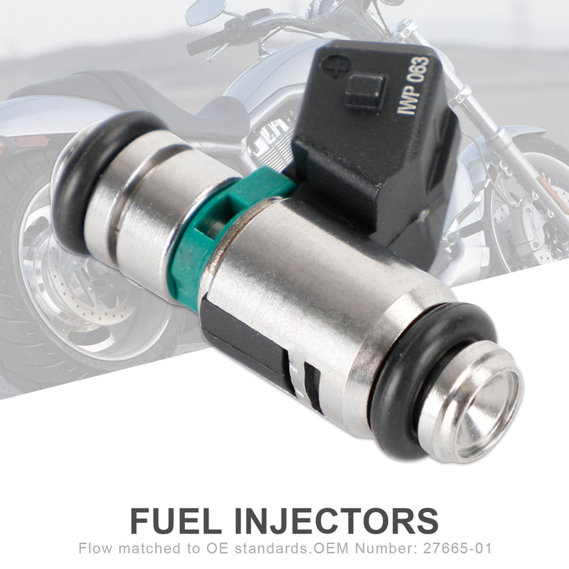 Twin Power 5.6 g/s Inyector de combustible Ajuste directo OE Repl 27665-01/A V-Rod VRSC Genérico