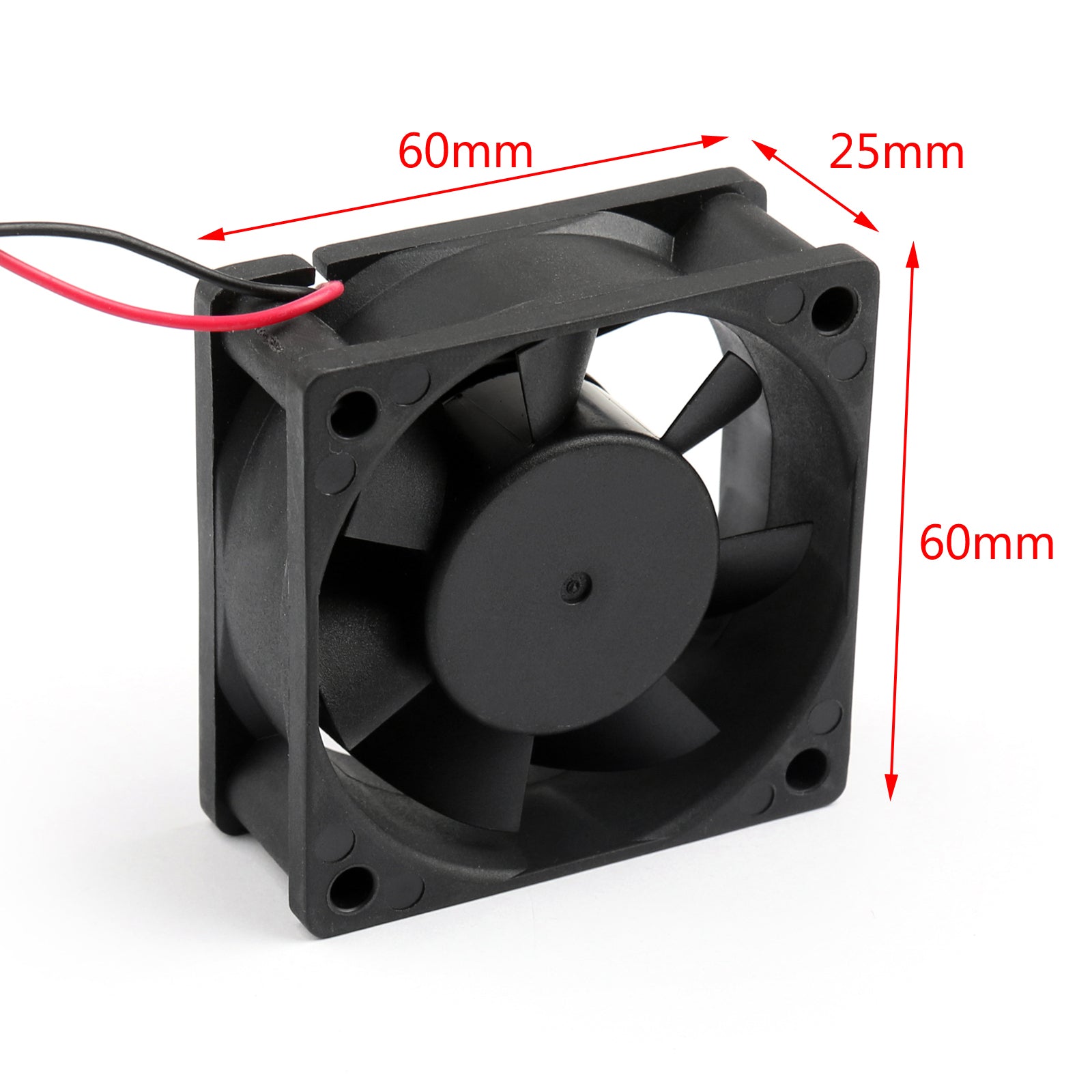 Ventilador de refrigeración sin escobillas CC, 4 Uds., 12V, 0,15a, 6025s, 60x60x25mm, ventilador de ordenador con taza de 2 pines 