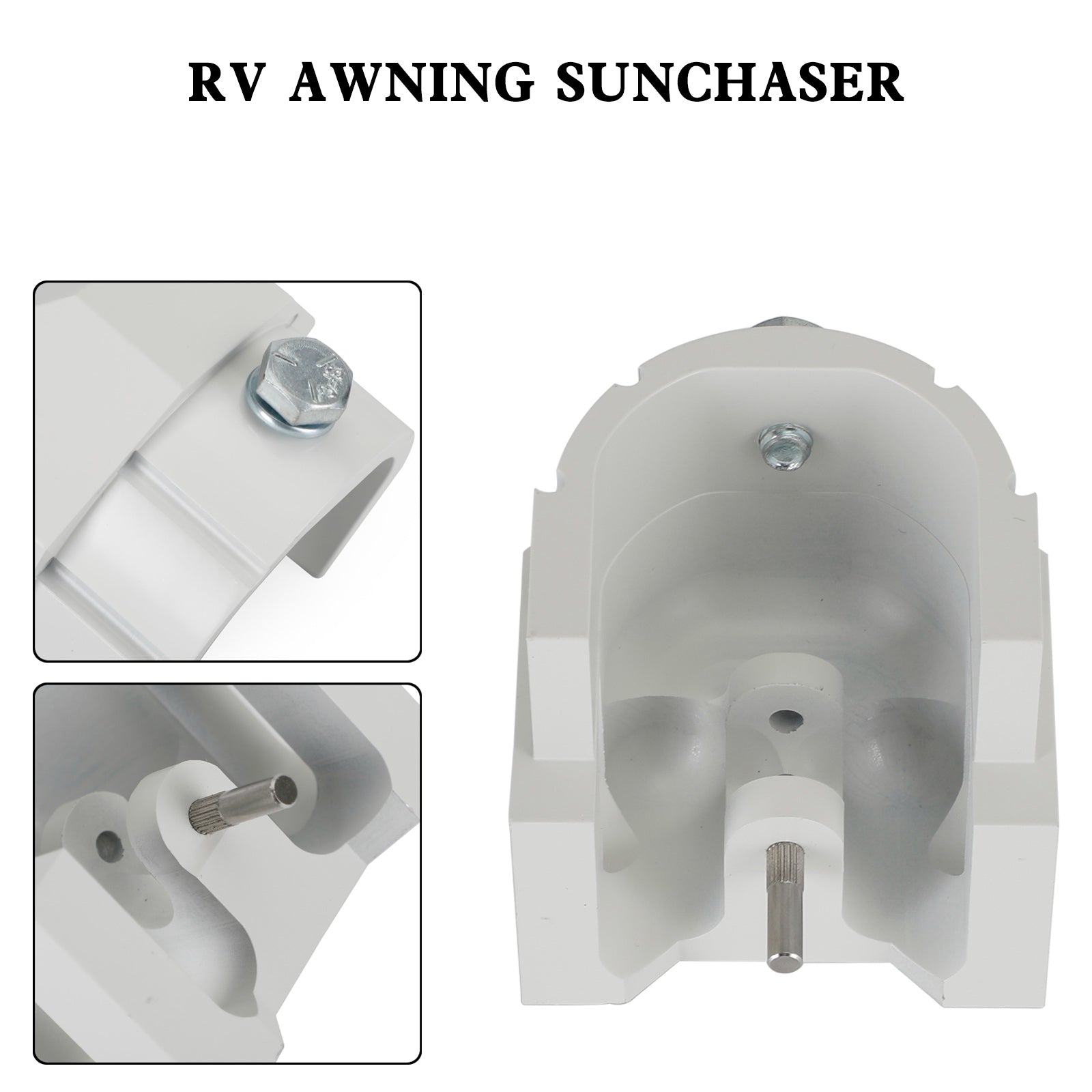 Alminum Replacement Part End Plug Solid For Dometic SUNCHASER II Awning