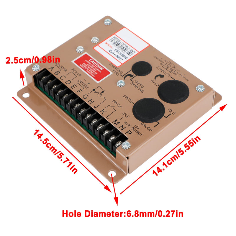 ESD5500E محافظ تحكم سرعة المحرك الإلكتروني لأجزاء مجموعة المولدات