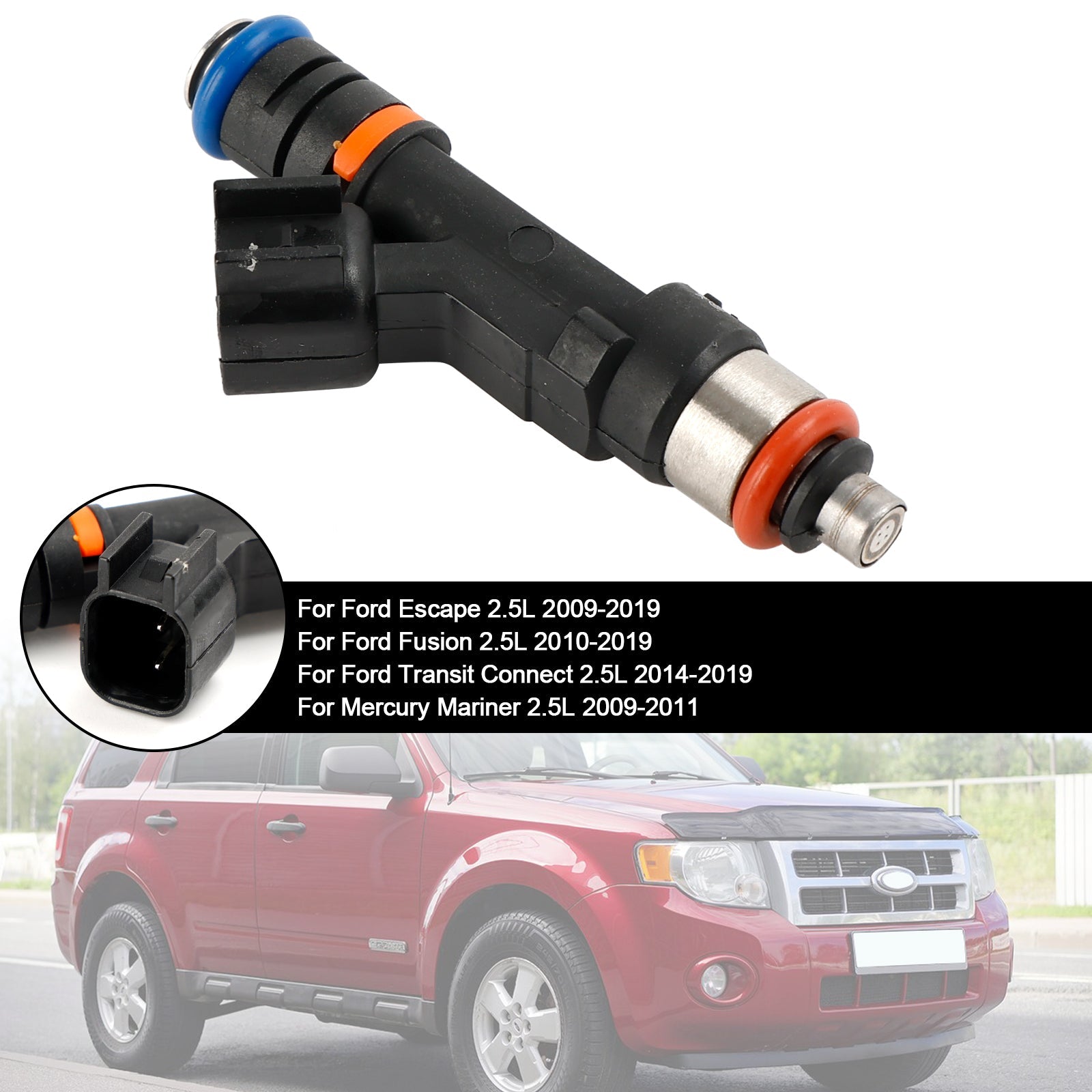 1PCS Fuel Injector 0280158162 Fit Ford Escape Fusion Fit Mercury Mariner 2.5 l4