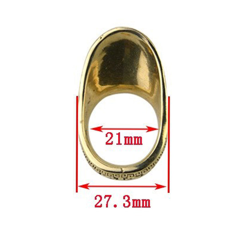 Archery 21mm Copper Thumb Ring Finger Guard Protector Gear Bow Hunting