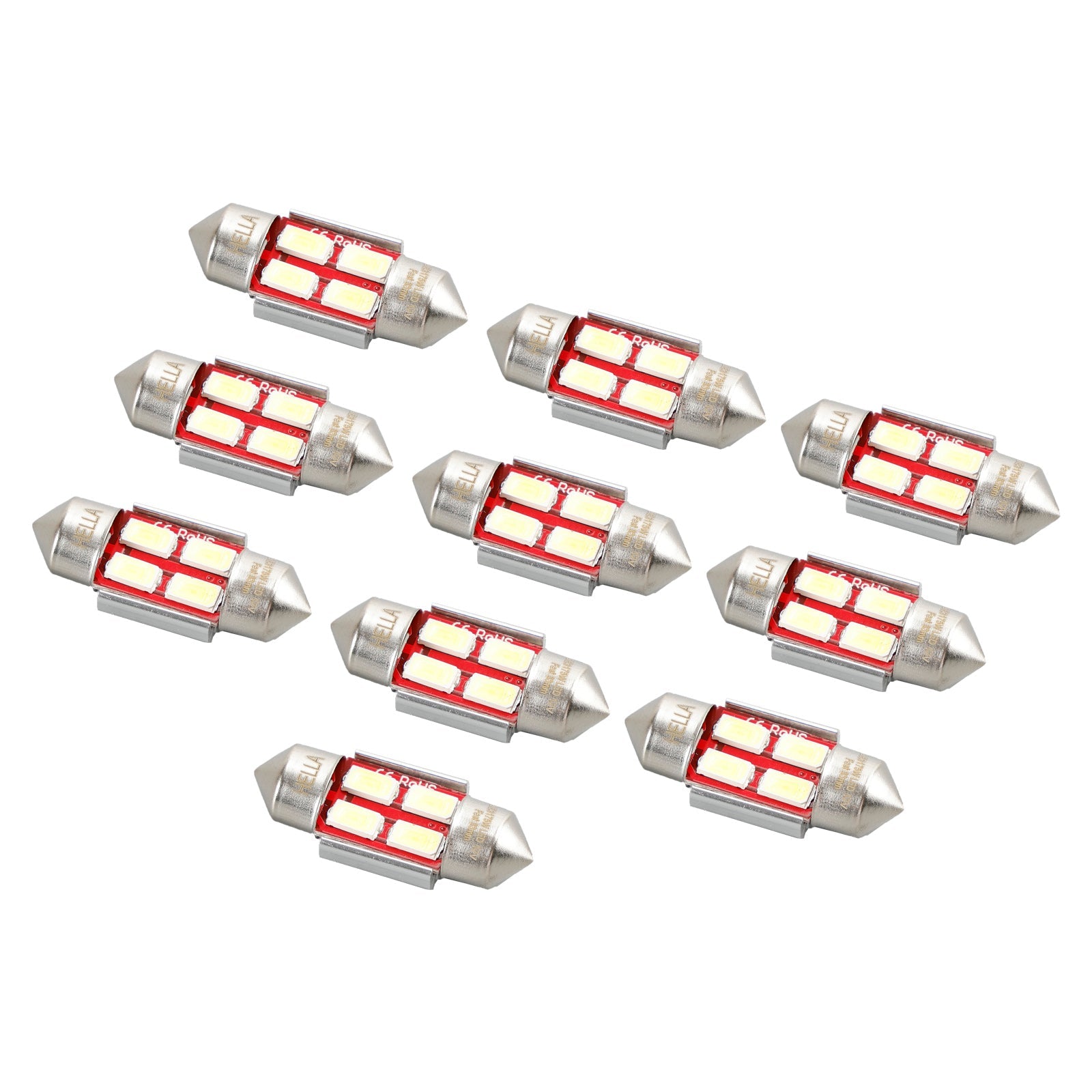 10X For HELLA LED Retrofit DE3157W FESTOON 30MM 12V 3W SV8.5-8 6000K