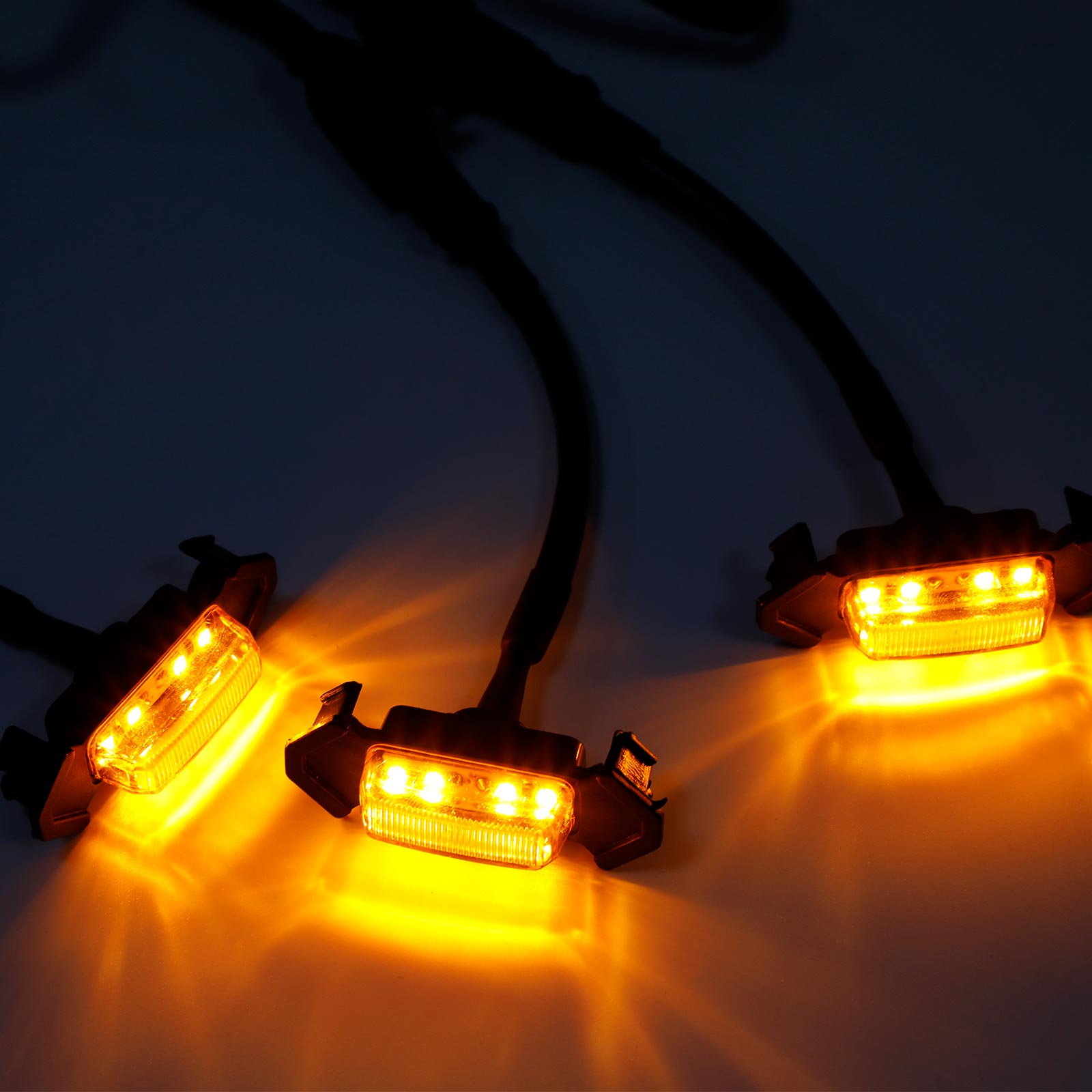 2001-2011 2016-2023 تويوتا تاكوما TRD PRO 3PCS غطاء المصد الأمامي مصبغة أضواء LED