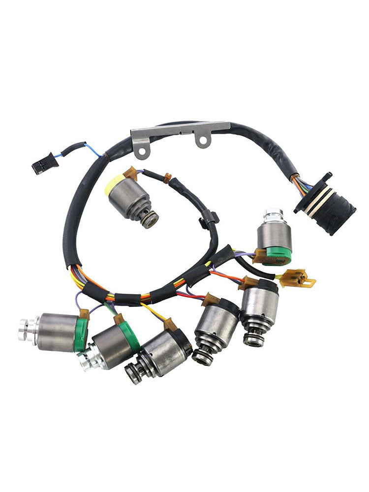 Audi A8 1997-2003 5 SP FWD V6 2.5L 2.8L V8 3.7L 7PCS 5HP19 Transmission Solenoids With Internal Harness