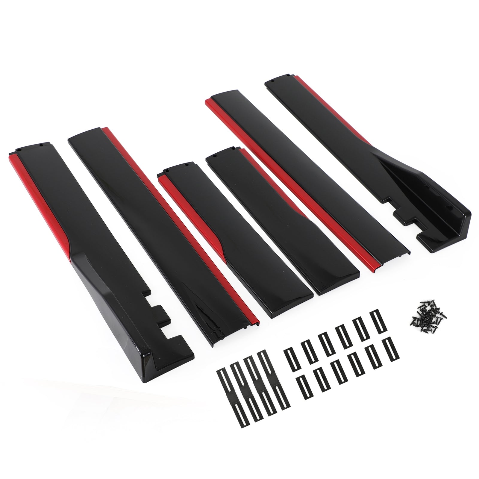 78.7" Universal Side Skirt Extensions Rocker Panel Splitters Lip Polypropylene