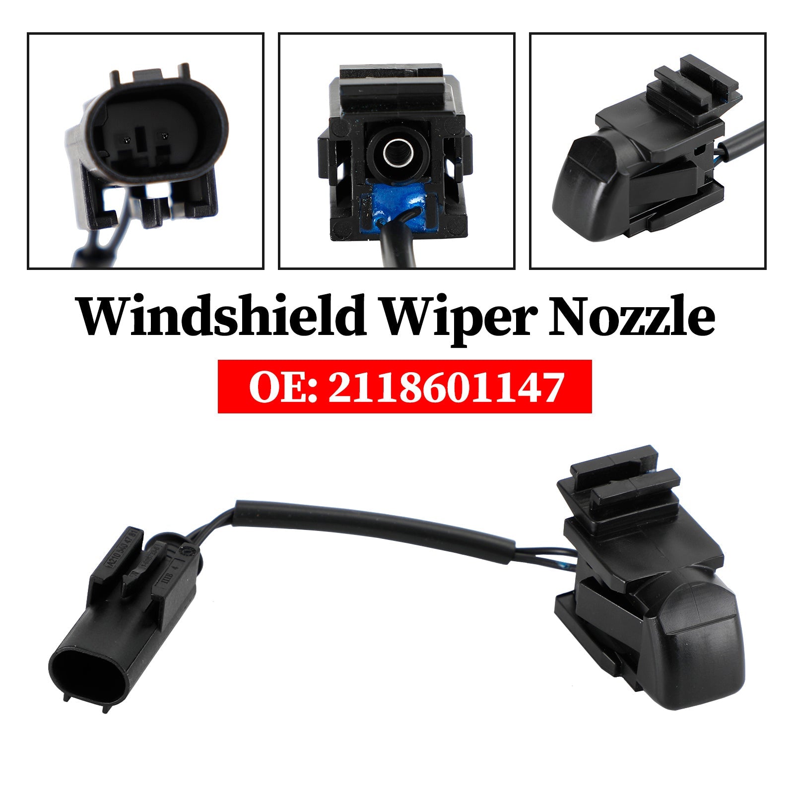 2118601147 Mercedes-Benz W203 W208 W209 W211 W219 CL203 C219 Windshield Wiper Nozzle