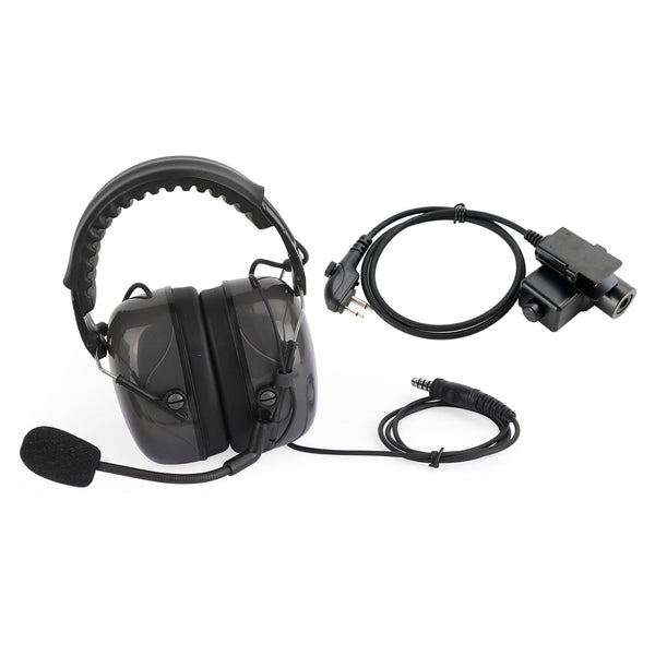 C5 Adjustable Noise Cancelling Headset 6-Pin U94 PTT For HYT TD500 TD510 TD520