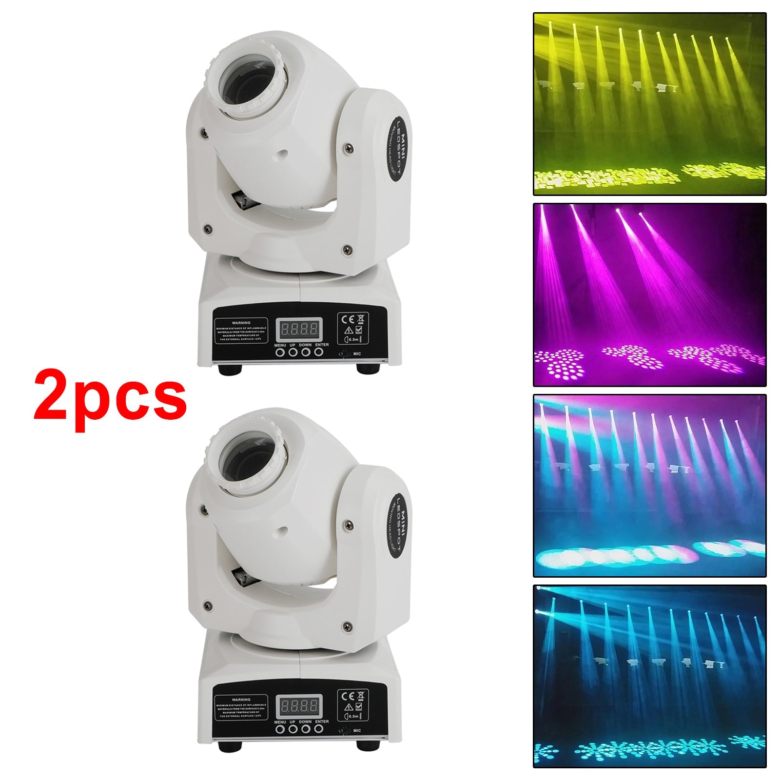 1/2/4 Moving Head 120W 8Gobo Stage Lighting RGBW LED DJ DMX Beam Bar Party Light