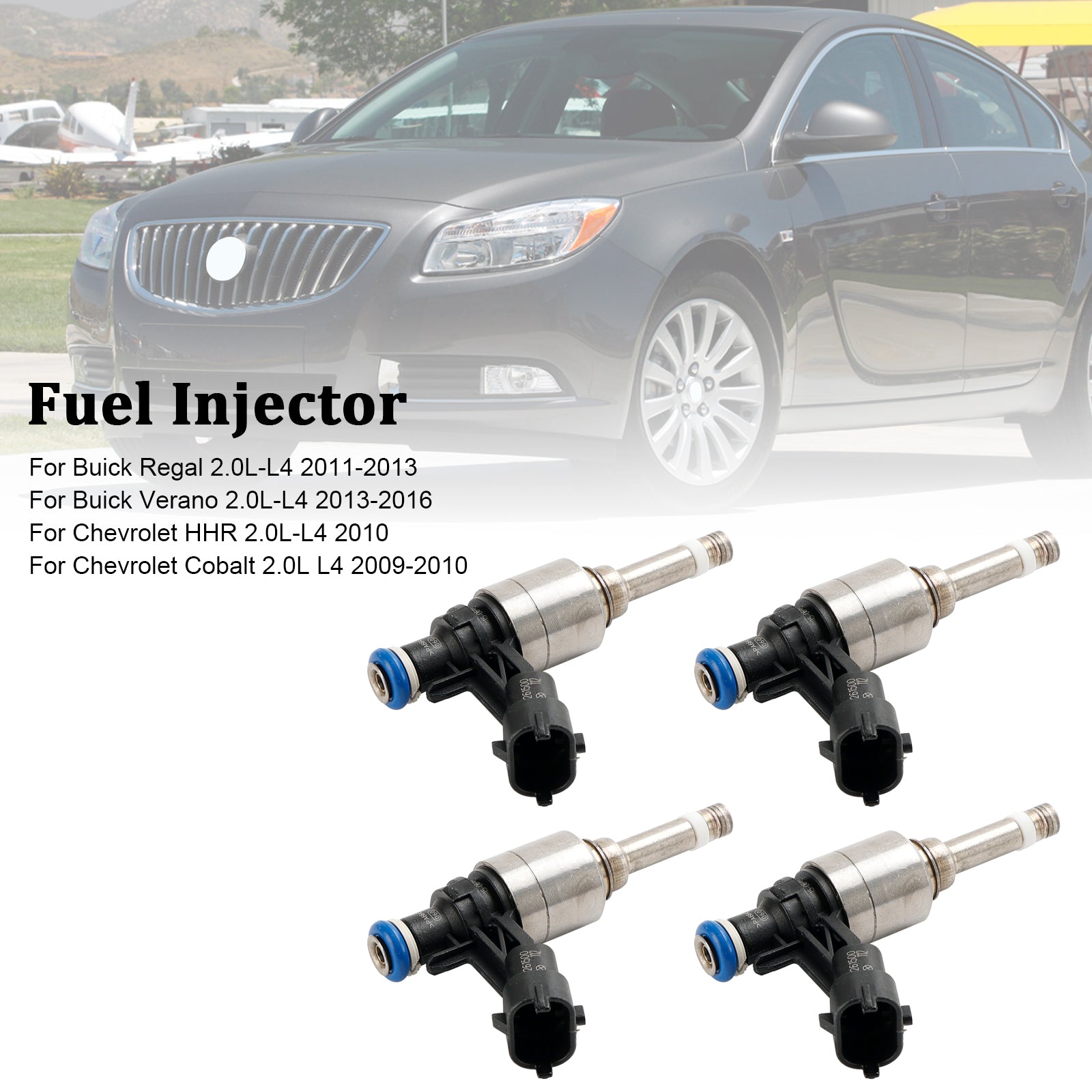 4 Uds inyector de combustible 0261500112 apto para Vauxhall apto para Insignia abierta apto para Chevy HHR 2,0