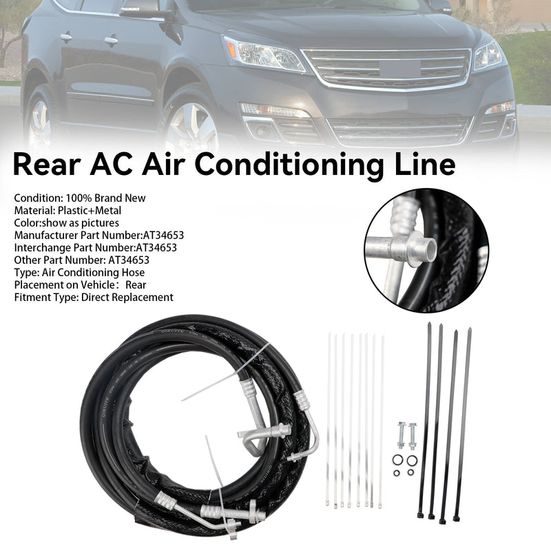 2007-2017 Chevrolet Traverse GMC Acadia Buick Enclave AT34653 Rear AC Air Conditioning Line