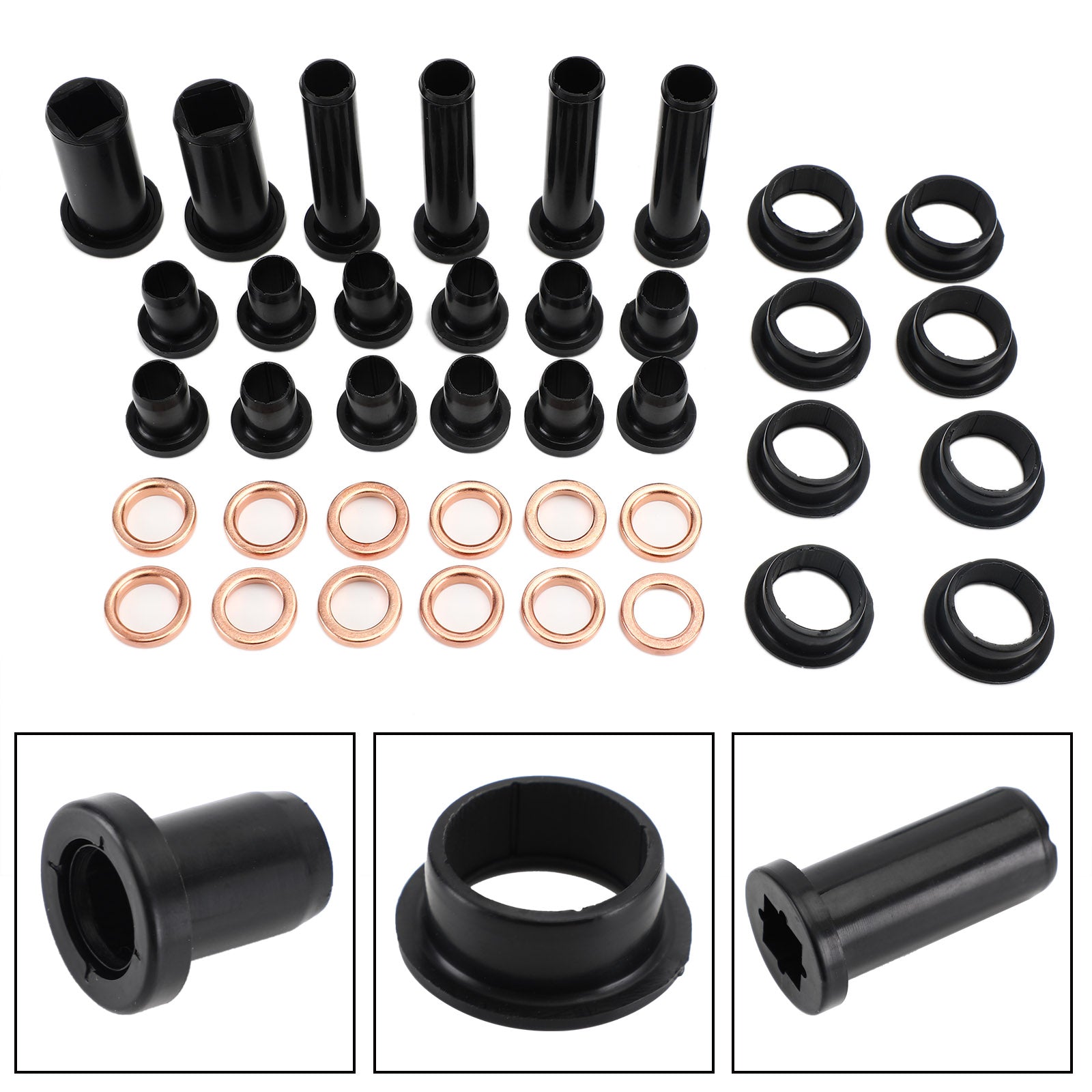 Kit de bujes de suspensión trasera para Polaris Sportsman 500 Rse 1996-2000 2002 Genérico