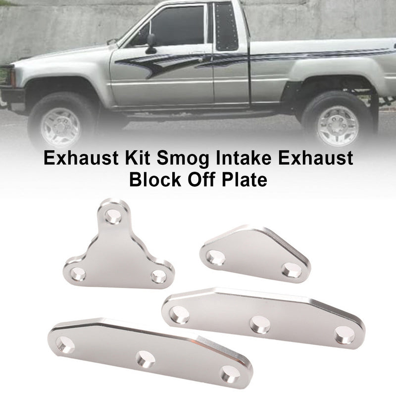 EExhaust Intake Block Off Plate Set Kit de enchufe de aire para Toyota 20R 22RE EGR Smog Generic